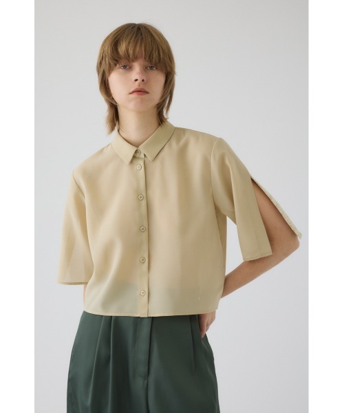 RIM.ARK（リムアーク）の「Hidden detail box shirt ヒドゥン ディテール ボックス シャツ（シャツ/ブラウス・レディース・ブラック/グレー/ベージュ・38/36）」の18枚目の写真