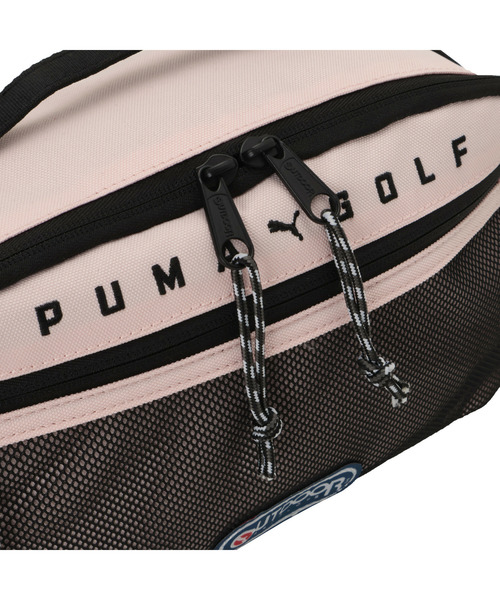 PUMA（プーマ）の「PUMA プーマ ユニセックス ゴルフ PUMA x OUTDOOR PRODUCTS ラウンドポーチ 4.5L（ボディバッグ/ウエストポーチ・メンズ・ピンク系その他/ブラック/ライム・フリー）」の9枚目の写真