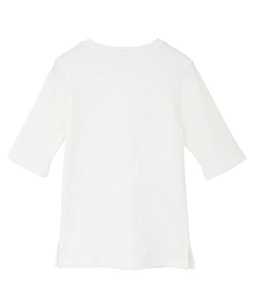 Tiara(ティアラ)の「コンパクトリブトップス(Tシャツ/カットソー・レディース・イエロー/ホワイト/ブラック・FREE)」の16枚目の写真
