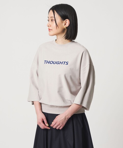 A DAY IN THE LIFE UNITED ARROWS(アデイインザライフユナイテッドアローズ)の「バックウラケ プリントプルオーバー 7分袖 <A DAY IN THE LIFE>(Tシャツ/カットソー・レディース・オフホワイト/ライム/ライトグレー/ロイヤルブルー・FREE)」の12枚目の写真