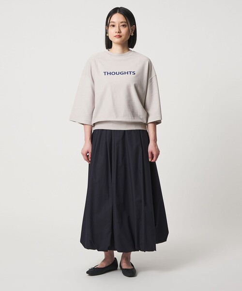 A DAY IN THE LIFE UNITED ARROWS(アデイインザライフユナイテッドアローズ)の「バックウラケ プリントプルオーバー 7分袖 <A DAY IN THE LIFE>(Tシャツ/カットソー・レディース・オフホワイト/ライム/ライトグレー/ロイヤルブルー・FREE)」の13枚目の写真