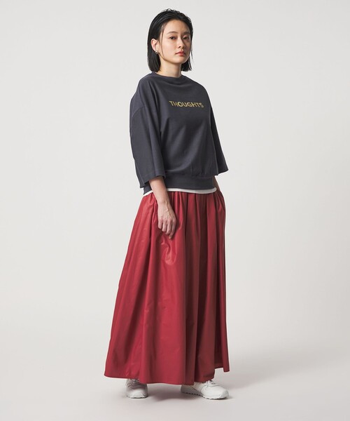 A DAY IN THE LIFE UNITED ARROWS(アデイインザライフユナイテッドアローズ)の「バックウラケ プリントプルオーバー 7分袖 <A DAY IN THE LIFE>(Tシャツ/カットソー・レディース・オフホワイト/ライム/ライトグレー/ロイヤルブルー・FREE)」の16枚目の写真
