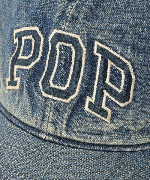 POP TRADING COMPANY（ポップトレーディングカンパニー）の「POP TRADING COMPANY × FULL COUNT 6Panel Denim Cap Wash（キャップ・メンズ・ブルー系その他・FREE）」の4枚目の写真