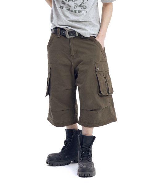 AAKAM(アーカム)の「Knee Pin-Tuck Bermuda Cargo Pants (Brown)(その他パンツ・レディース・その他・1/2)」の16枚目の写真
