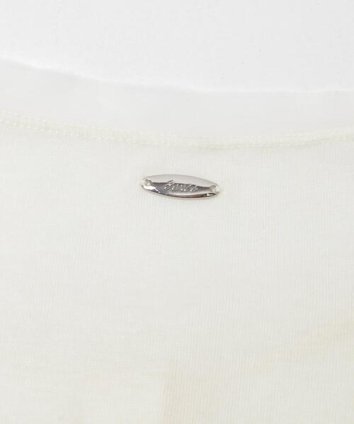 SENSE OF PLACE by URBAN RESEARCH（センスオブプレイスバイアーバンリサーチ）の「チュールシアーレイヤードカットカーディガン（カーディガン/ボレロ・レディース・チャコールグレー/ライトブルー/アイボリー・ONE）」の4枚目の写真