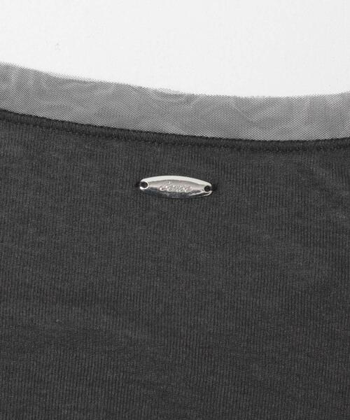 SENSE OF PLACE by URBAN RESEARCH（センスオブプレイスバイアーバンリサーチ）の「チュールシアーレイヤードカットカーディガン（カーディガン/ボレロ・レディース・チャコールグレー/ライトブルー/アイボリー・ONE）」の11枚目の写真