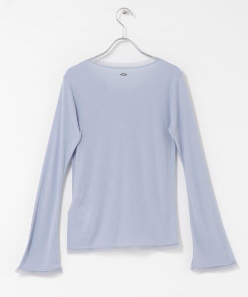 SENSE OF PLACE by URBAN RESEARCH（センスオブプレイスバイアーバンリサーチ）の「チュールシアーレイヤードカットカーディガン（カーディガン/ボレロ・レディース・チャコールグレー/ライトブルー/アイボリー・ONE）」の20枚目の写真