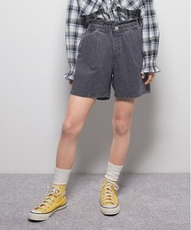 Right-on | 【VIVIAN BLUE】ウエストフリルショートパンツ (キッズ / デニム / 通気性)(その他パンツ)