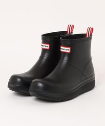 HUNTER ハンター UNISEX PLAY MOLDED BOOT レインブーツ ショート 厚底 UFS7105PVC ブラック