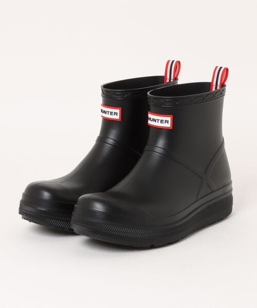 HUNTER ハンター UNISEX PLAY MOLDED BOOT レインブーツ ショート 厚底