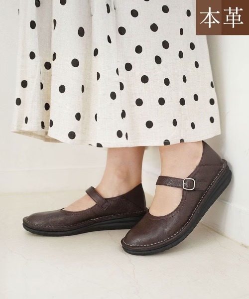 Pointer(shoes)(ポインター)の「【本革・軽量】 カジュアルシューズ(その他シューズ・レディース・ブラック/グレイッシュベージュ/ライトグレー/ダークブラウン・22cm/24.5cm/24cm/23.5cm/23cm/22.5cm)」の3枚目の写真