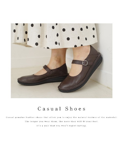 Pointer(shoes)(ポインター)の「【本革・軽量】 カジュアルシューズ(その他シューズ・レディース・ブラック/グレイッシュベージュ/ライトグレー/ダークブラウン・22cm/24.5cm/24cm/23.5cm/23cm/22.5cm)」の6枚目の写真