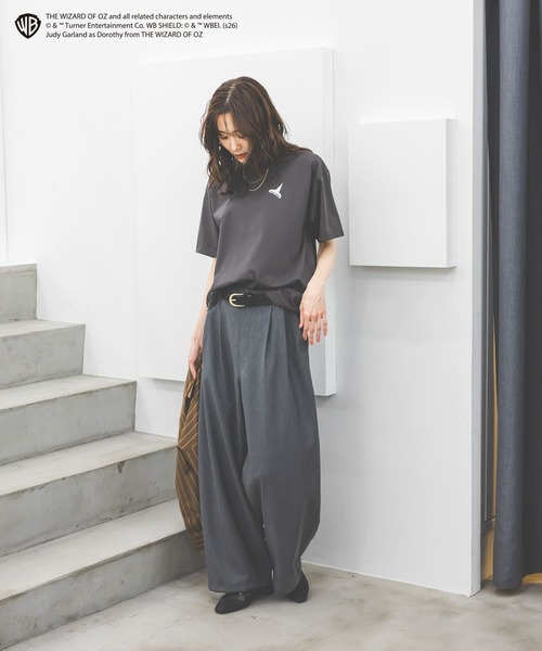 GLOBAL WORK(グローバルワーク)の「【オズの魔法使】ヘビロッTEEプリント半袖 / 660997(Tシャツ/カットソー・レディース・ベビーピンク/ホワイト系その他2/チャコールグレー/ホワイト・MEDIUM/LARGE)」の13枚目の写真