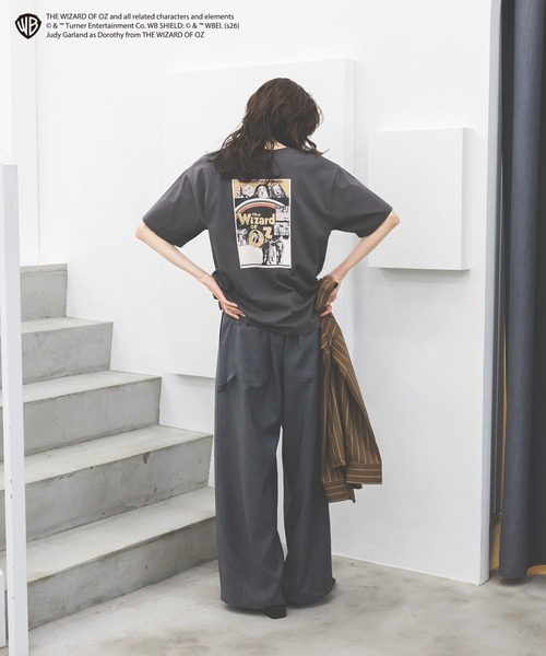GLOBAL WORK(グローバルワーク)の「【オズの魔法使】ヘビロッTEEプリント半袖 / 660997(Tシャツ/カットソー・レディース・ベビーピンク/ホワイト系その他2/チャコールグレー/ホワイト・MEDIUM/LARGE)」の15枚目の写真