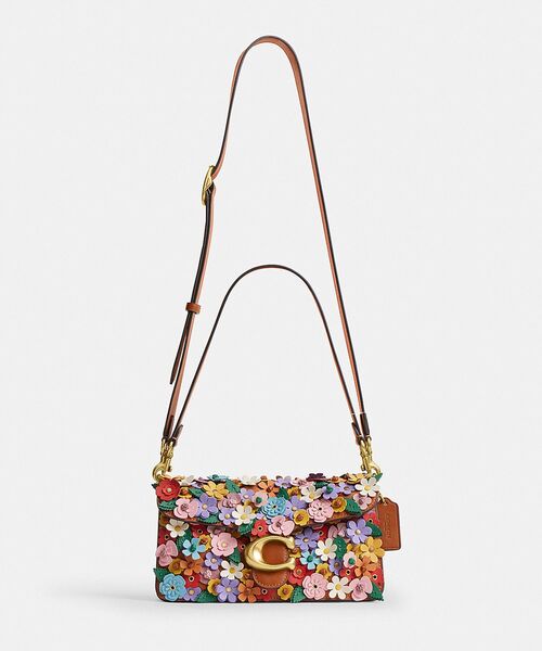 【2020年限定☆COACH】新品！ラスト1点！再入荷！バッグ　アップリケ　花柄 COACHブティック】○即完売!NEW○お花♪○ヘイデン アップリケ (Coach