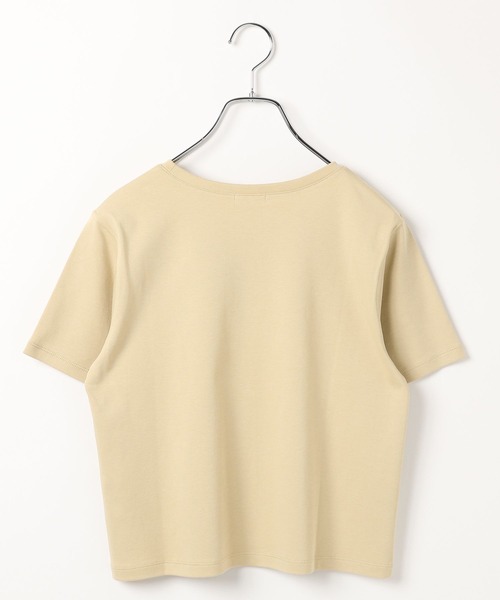 LEPSIM（レプシィム）の「スムースベーシックT2　639421（Tシャツ/カットソー・レディース・ブラック/オフホワイト・FREE）」の3枚目の写真