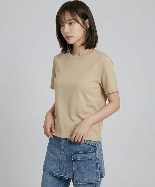 LEPSIM(レプシィム)の「スムースベーシックT2 639421(Tシャツ/カットソー・レディース・ブラック/オフホワイト/ベージュ・FREE)」の19枚目の写真