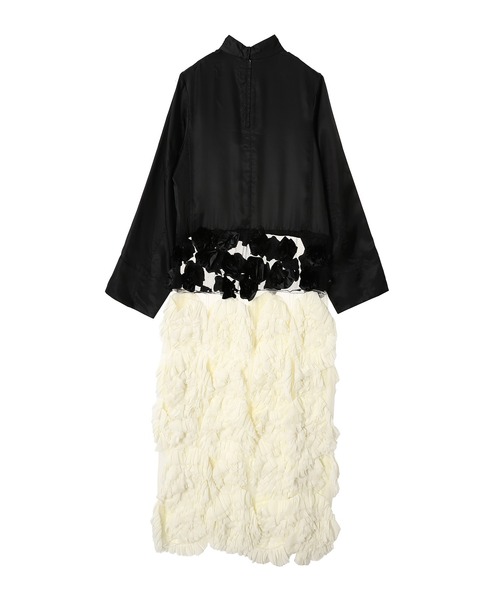 TOGA(トーガ)の「Frill embroidery dress TA252-FH036(ワンピース・レディース・ブラック・36)」の2枚目の写真