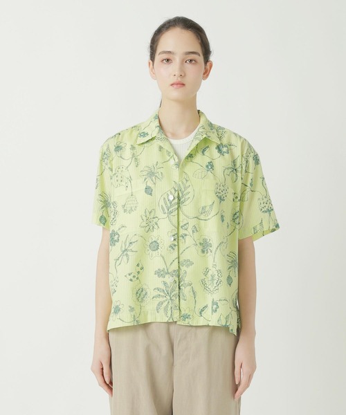 ZUCCa(ズッカ)の「DRAWING FLOWER PRINT / S(シャツ/ブラウス・レディース・ホワイト/イエロー/ブラック・M size/XL)」の9枚目の写真