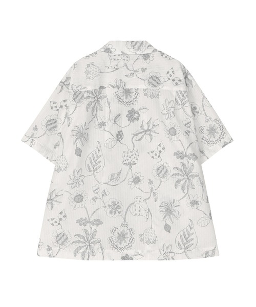 ZUCCa(ズッカ)の「DRAWING FLOWER PRINT / S(シャツ/ブラウス・レディース・ホワイト/イエロー/ブラック・M size/XL)」の5枚目の写真