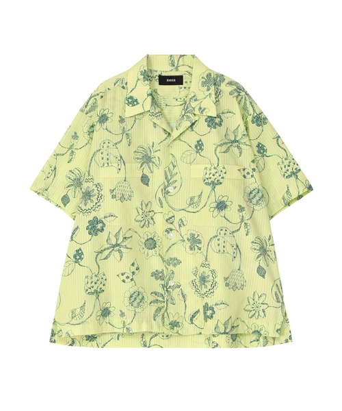 ZUCCa(ズッカ)の「DRAWING FLOWER PRINT / S(シャツ/ブラウス・レディース・ホワイト/イエロー/ブラック・M size/XL)」の8枚目の写真