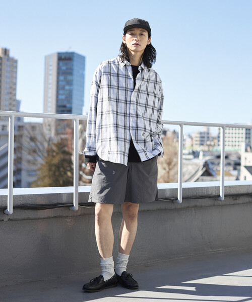 Firsthand(ファーストハンド)の「Firsthand/ファーストハンド ナイロン ミディアムレングス バギーショーツ(その他パンツ・メンズ・オリーブ/サックスブルー/ブルー/ブラック/チャコールグレー・MEDIUM/LARGE)」の12枚目の写真