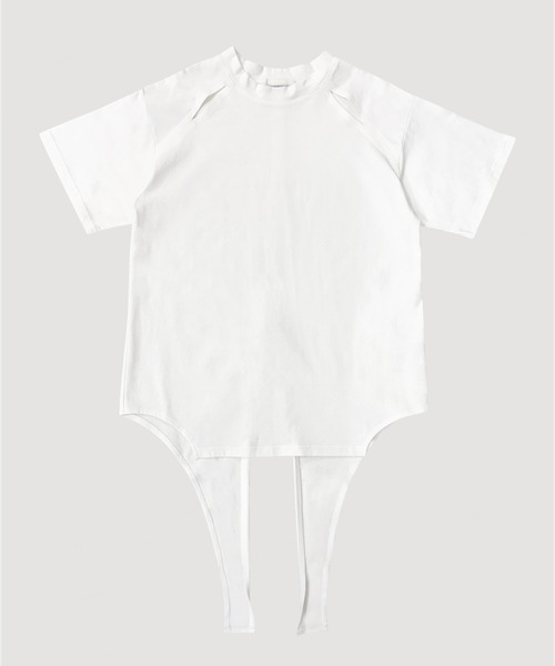 VIAVANDA(ヴィアヴァンダ)の「DEFORMATION TEE(Tシャツ/カットソー・レディース・ホワイト/ブラック・FREE)」の9枚目の写真