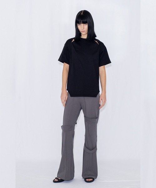 VIAVANDA(ヴィアヴァンダ)の「DEFORMATION TEE(Tシャツ/カットソー・レディース・ホワイト/ブラック・FREE)」の17枚目の写真