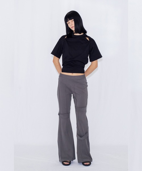 VIAVANDA(ヴィアヴァンダ)の「DEFORMATION TEE(Tシャツ/カットソー・レディース・ホワイト/ブラック・FREE)」の20枚目の写真