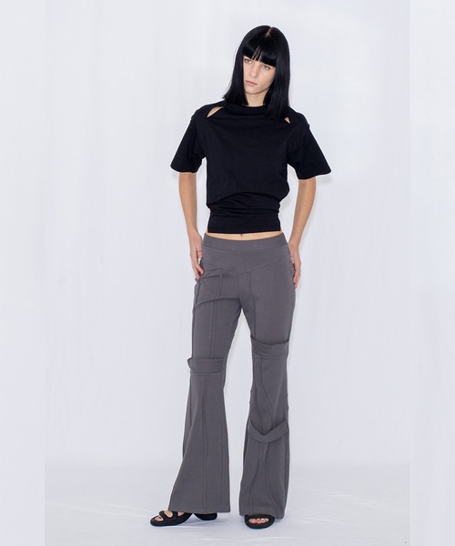 VIAVANDA(ヴィアヴァンダ)の「DEFORMATION TEE(Tシャツ/カットソー・レディース・ホワイト/ブラック・FREE)」の21枚目の写真