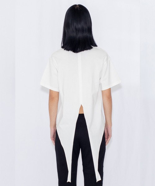 VIAVANDA(ヴィアヴァンダ)の「DEFORMATION TEE(Tシャツ/カットソー・レディース・ホワイト/ブラック・FREE)」の7枚目の写真