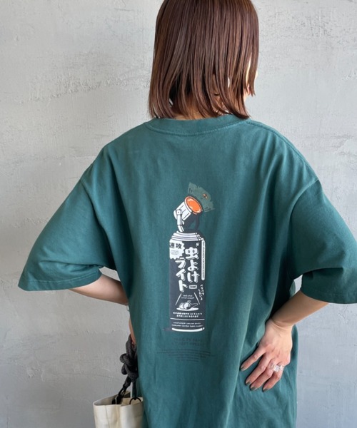 CHUMS（チャムス）の「[CHUMS/チャムス] ANTI-BUG バックプリントTシャツ（Tシャツ/カットソー・レディース・ブラック/ホワイト/シアン・M/XL/L）」の3枚目の写真