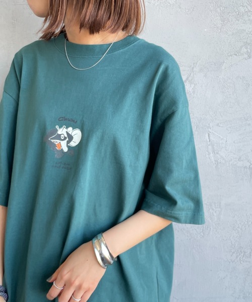 CHUMS（チャムス）の「[CHUMS/チャムス] ANTI-BUG バックプリントTシャツ（Tシャツ/カットソー・レディース・ブラック/ホワイト/シアン・M/XL/L）」の5枚目の写真