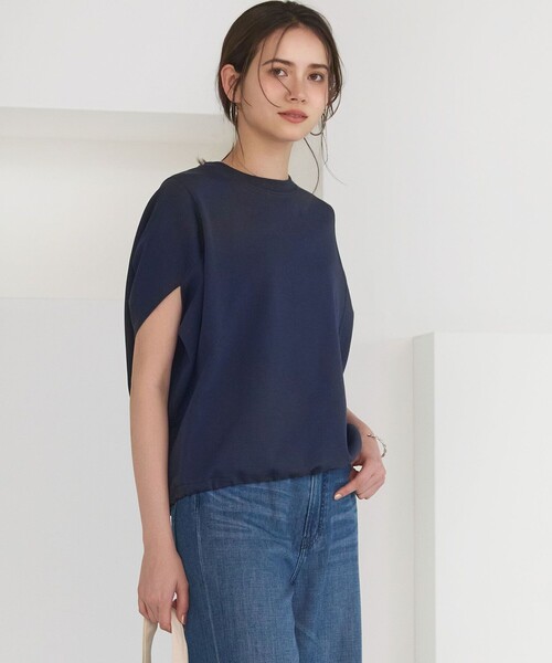 23区(ニジュウサンク)の「ライトダンボール ドロストデザイン カットソー(Tシャツ/カットソー・レディース・アイボリー系/ダルブルー系/ライトグレー系・38)」の3枚目の写真
