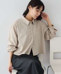 遮熱 クロップドレングスシャツ