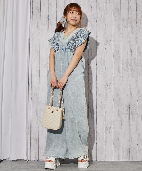 GORGE(ゴージ)の「《シャーリングデニムオールインワン》オールインワン/カジュアル/春夏秋/全3色(つなぎ/オールインワン・レディース・ブルー/サックスブルー/ブラック・F)」の11枚目の写真