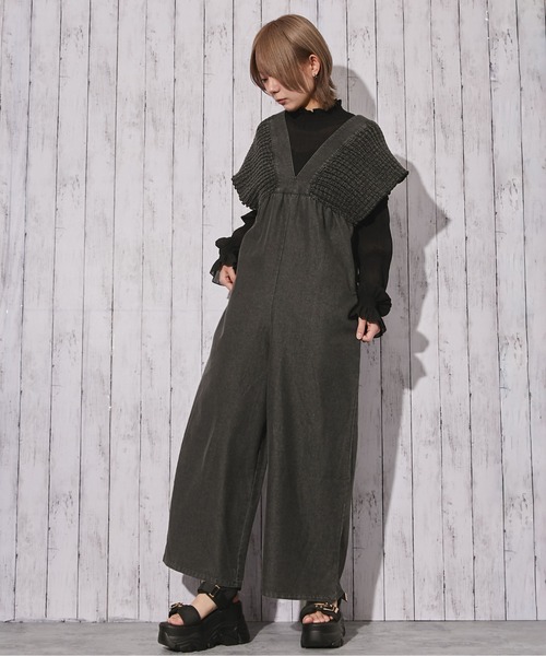 GORGE(ゴージ)の「《シャーリングデニムオールインワン》オールインワン/カジュアル/春夏秋/全3色(つなぎ/オールインワン・レディース・ブルー/サックスブルー/ブラック・F)」の14枚目の写真