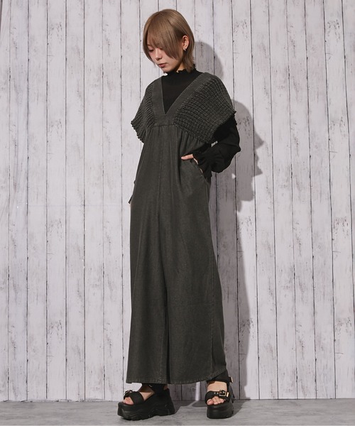 GORGE(ゴージ)の「《シャーリングデニムオールインワン》オールインワン/カジュアル/春夏秋/全3色(つなぎ/オールインワン・レディース・ブルー/サックスブルー/ブラック・F)」の15枚目の写真