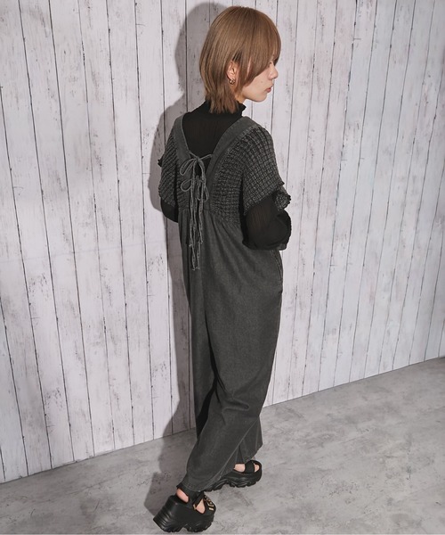 GORGE(ゴージ)の「《シャーリングデニムオールインワン》オールインワン/カジュアル/春夏秋/全3色(つなぎ/オールインワン・レディース・ブルー/サックスブルー/ブラック・F)」の17枚目の写真