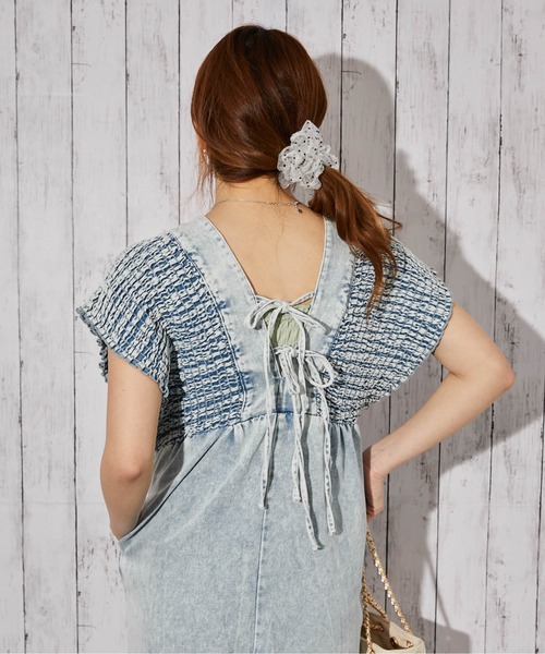 GORGE(ゴージ)の「《シャーリングデニムオールインワン》オールインワン/カジュアル/春夏秋/全3色(つなぎ/オールインワン・レディース・ブルー/サックスブルー/ブラック・F)」の19枚目の写真