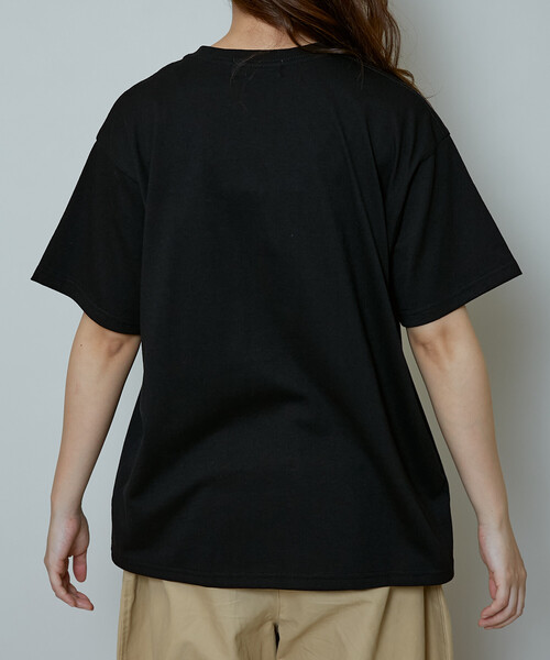 PUBLUX(パブリュクス)の「PUBLUX/パブリュクス フロッキー ロゴ Tシャツ 限定展開(Tシャツ/カットソー・レディース・ブラウン/ライトグレー/ブラック/ネイビー・フリ-)」の18枚目の写真