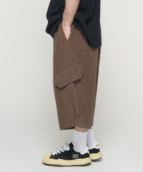 CARGOBROS（カーゴブロス）の「バイオ 8部 バミューダカーゴパンツ (ブラウン)（その他パンツ・メンズ・その他・FREE）」の4枚目の写真