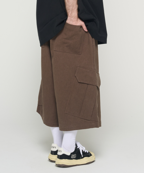 CARGOBROS（カーゴブロス）の「バイオ 8部 バミューダカーゴパンツ (ブラウン)（その他パンツ・メンズ・その他・FREE）」の5枚目の写真