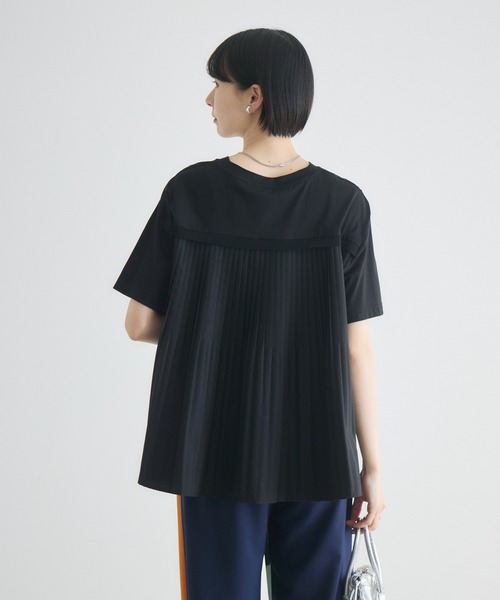 Paradise Picnic(パラダイスピクニック)の「バックプリーツサイドファスナーTシャツ(Tシャツ/カットソー・レディース・ブラック/ホワイト/チャコールグレー・FREE)」の17枚目の写真