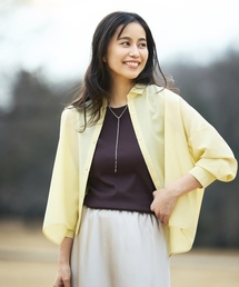 a.v.v（アーヴェヴェ）の「【洗える/接触冷感/雑誌InRed(宝島社)5月号掲載】クロップド丈セミシアーシャツ（シャツ/ブラウス）」