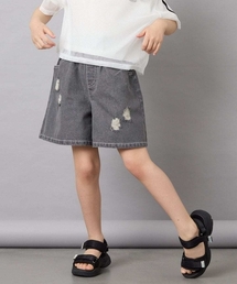 a.v.v | [120-160]【接触冷感/綿100％】アソートデザインデニムキュロット(その他パンツ)