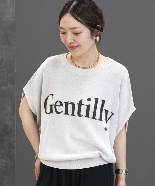 Aletta vita（アレッタビータ）の「ロゴジャガードドルマンプルオーバー（Tシャツ/カットソー・レディース・ダークブラウン/ブラック/ライトグレー・M）」の11枚目の写真