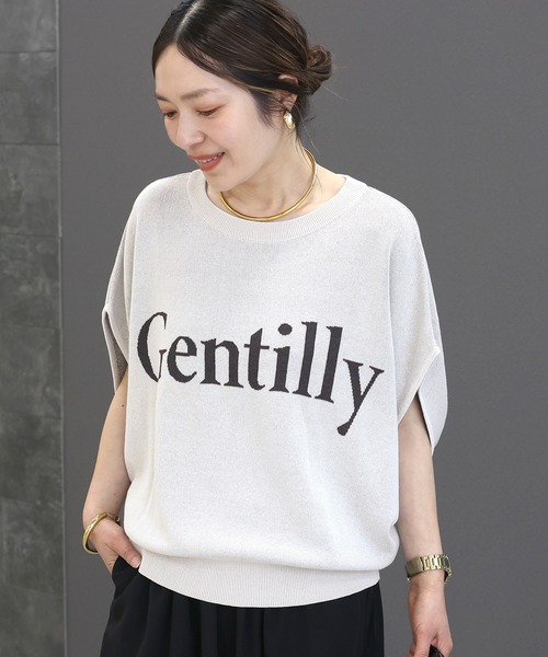 Aletta vita（アレッタビータ）の「ロゴジャガードドルマンプルオーバー（Tシャツ/カットソー・レディース・ダークブラウン/ブラック/ライトグレー・M）」の15枚目の写真