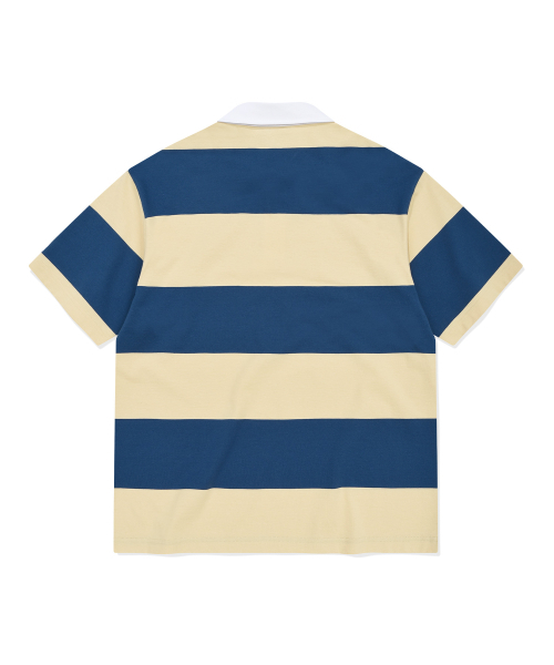 COVERNAT(カバーナット)の「ストライプラグビー襟Tシャツイエロー(ポロシャツ・レディース・その他・X-SMALL/SMALL/MEDIUM/LARGE/X-LARGE/XX-LARGE)」の2枚目の写真