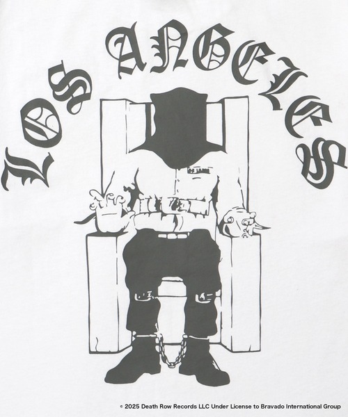 MFC STORE(エムエフシーストア)の「U/MUSIC x MFC STORE Death Row Records Los Angeles TEE(Tシャツ/カットソー・メンズ・ブラック系/ホワイト・S/M/L/XL)」の7枚目の写真